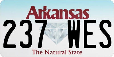 AR license plate 237WES