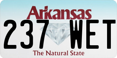 AR license plate 237WET