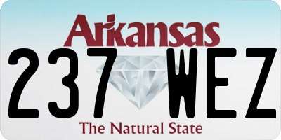 AR license plate 237WEZ
