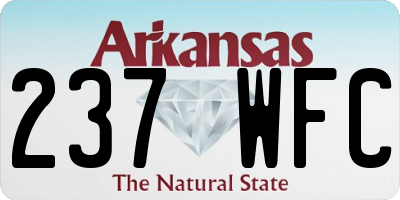 AR license plate 237WFC