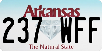 AR license plate 237WFF