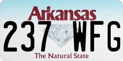 AR license plate 237WFG