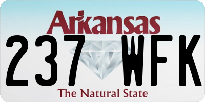 AR license plate 237WFK