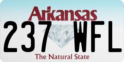 AR license plate 237WFL