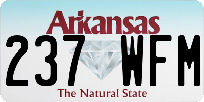 AR license plate 237WFM
