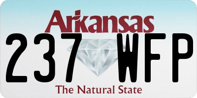 AR license plate 237WFP