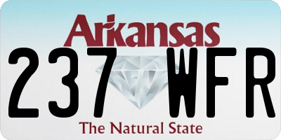 AR license plate 237WFR