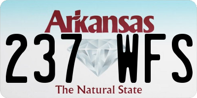 AR license plate 237WFS