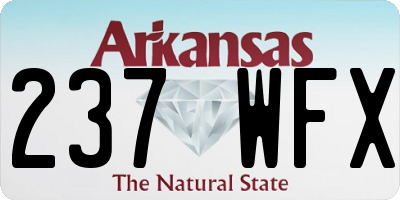 AR license plate 237WFX