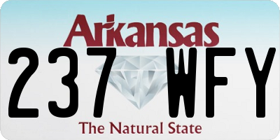 AR license plate 237WFY
