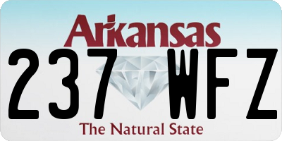 AR license plate 237WFZ