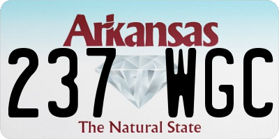 AR license plate 237WGC