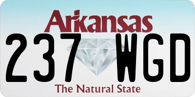 AR license plate 237WGD
