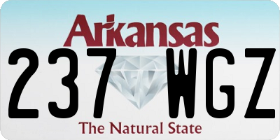 AR license plate 237WGZ