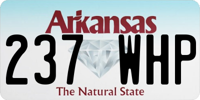 AR license plate 237WHP