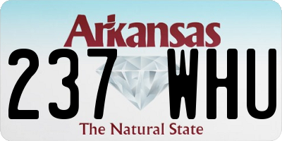 AR license plate 237WHU