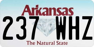 AR license plate 237WHZ