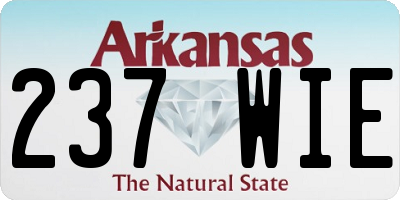 AR license plate 237WIE