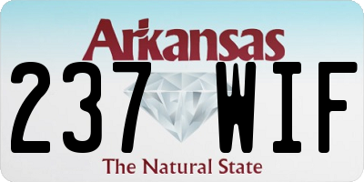 AR license plate 237WIF