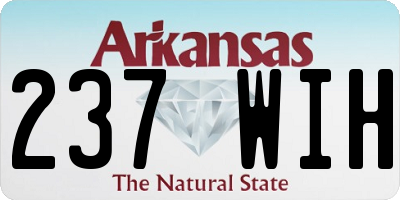 AR license plate 237WIH