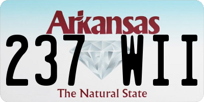 AR license plate 237WII