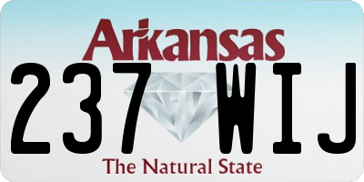 AR license plate 237WIJ
