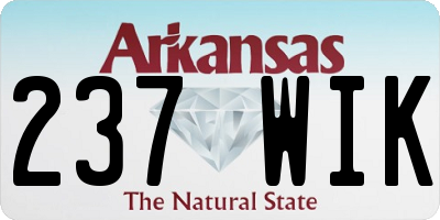AR license plate 237WIK