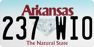 AR license plate 237WIO