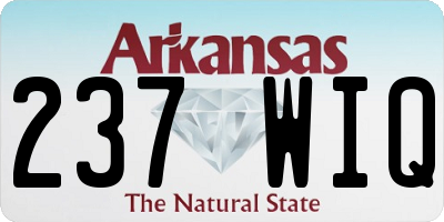 AR license plate 237WIQ