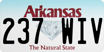 AR license plate 237WIV