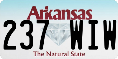 AR license plate 237WIW