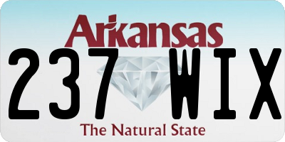AR license plate 237WIX