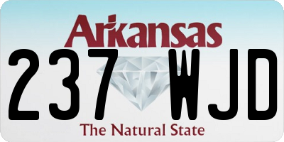 AR license plate 237WJD