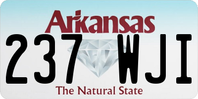 AR license plate 237WJI