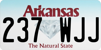 AR license plate 237WJJ