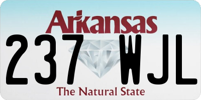 AR license plate 237WJL