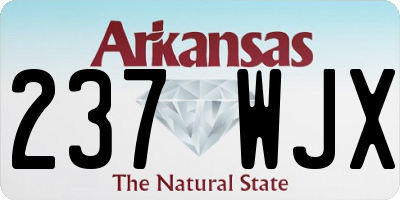 AR license plate 237WJX