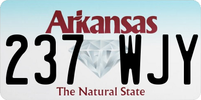 AR license plate 237WJY
