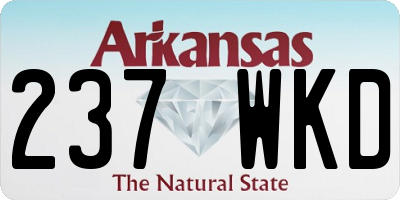 AR license plate 237WKD