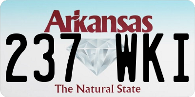 AR license plate 237WKI