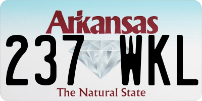 AR license plate 237WKL