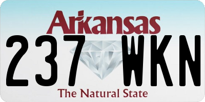 AR license plate 237WKN
