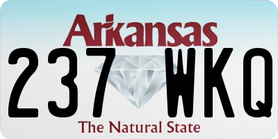 AR license plate 237WKQ