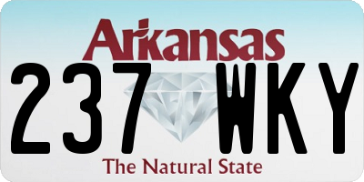 AR license plate 237WKY