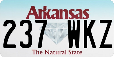 AR license plate 237WKZ