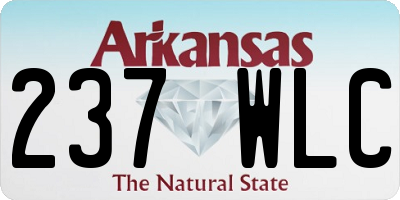 AR license plate 237WLC
