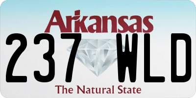 AR license plate 237WLD
