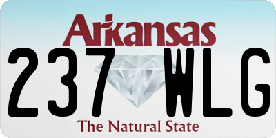 AR license plate 237WLG