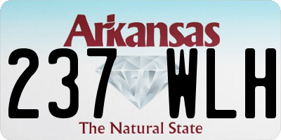 AR license plate 237WLH