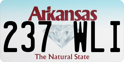 AR license plate 237WLI